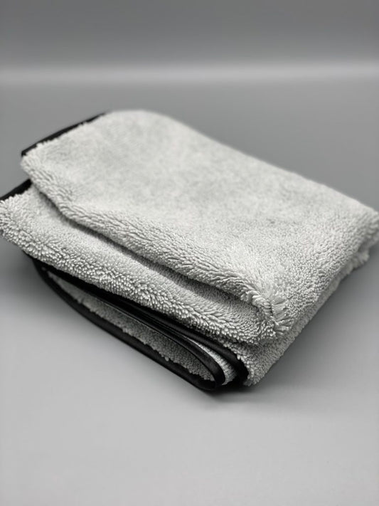 380gsm Supersoft Large Plush Grey Microfibre