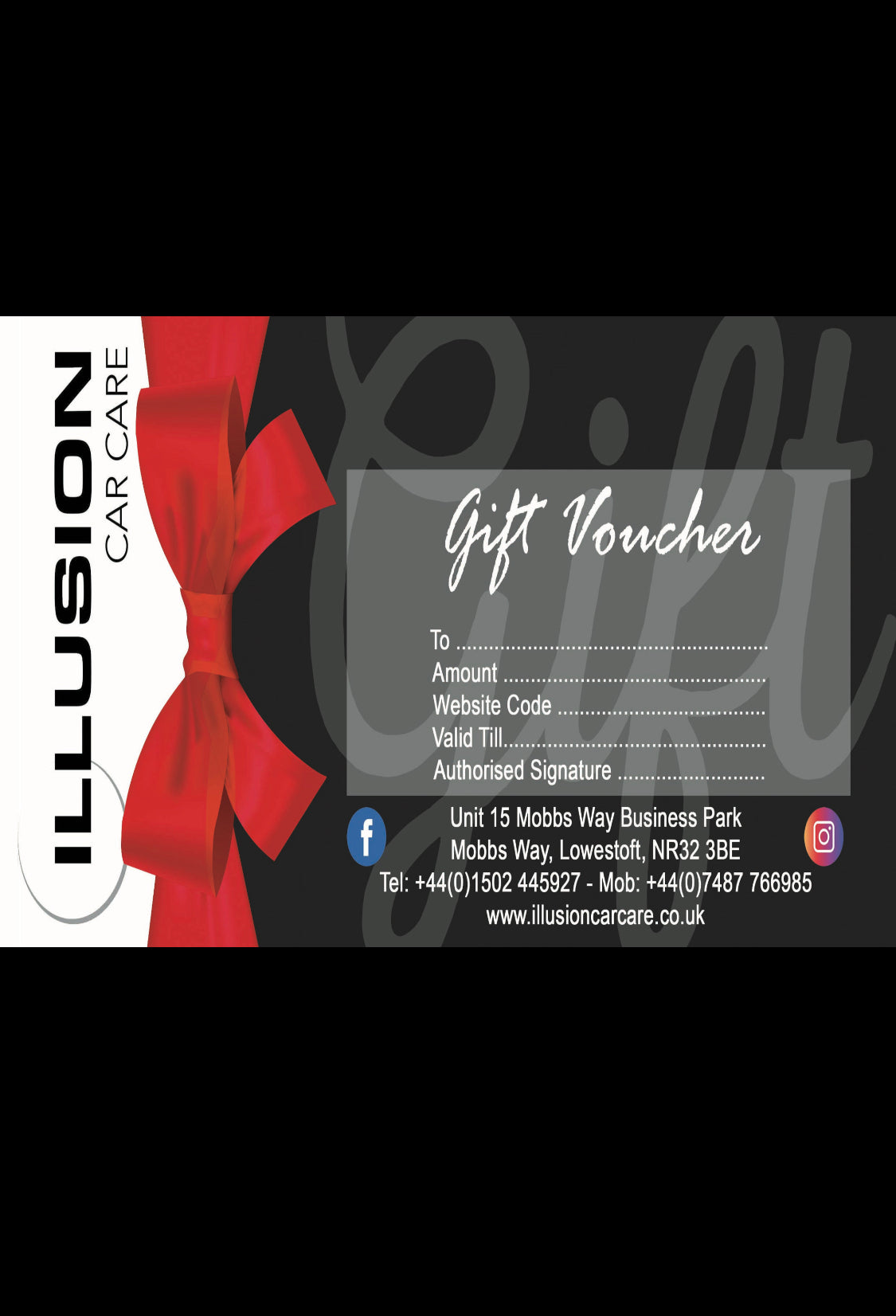 Illusion Car Care Gift Voucher